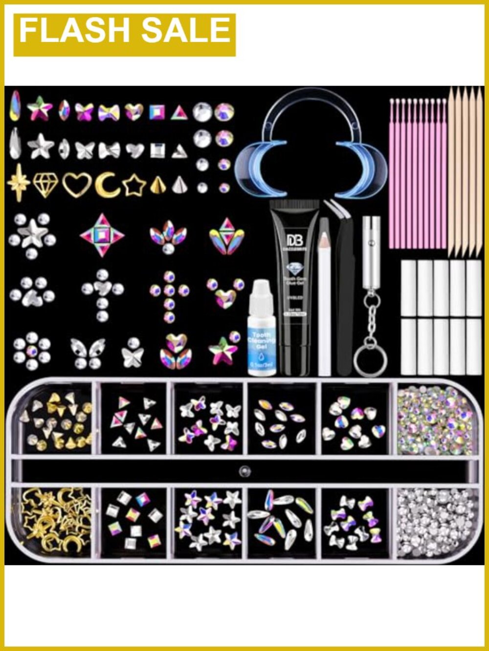 Crystal Tooth Gem Kit with Tools for Teeth Art DIY